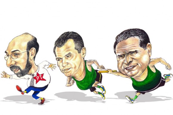 SILVAL, BLAÍRO E ABICALIL FAZEM COMÍCIO HOJE EM LEVERGER