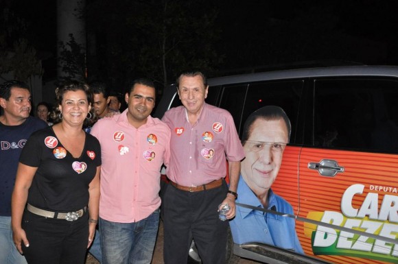 Carlos Bezerra e Teté se reúnem com membros do PMDB de Leverger