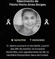 Advogada e esposa de ex-vereador morre aos 66 anos em Cuiabá