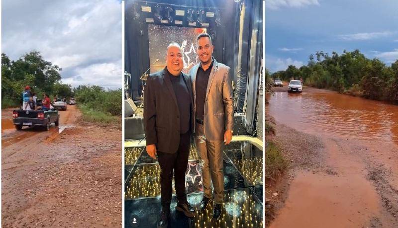 contraste de Dr. Thiago - Enquanto o povo atola na lama, prefeito de Livramento brinda aniversário no luxo em Cuiabá