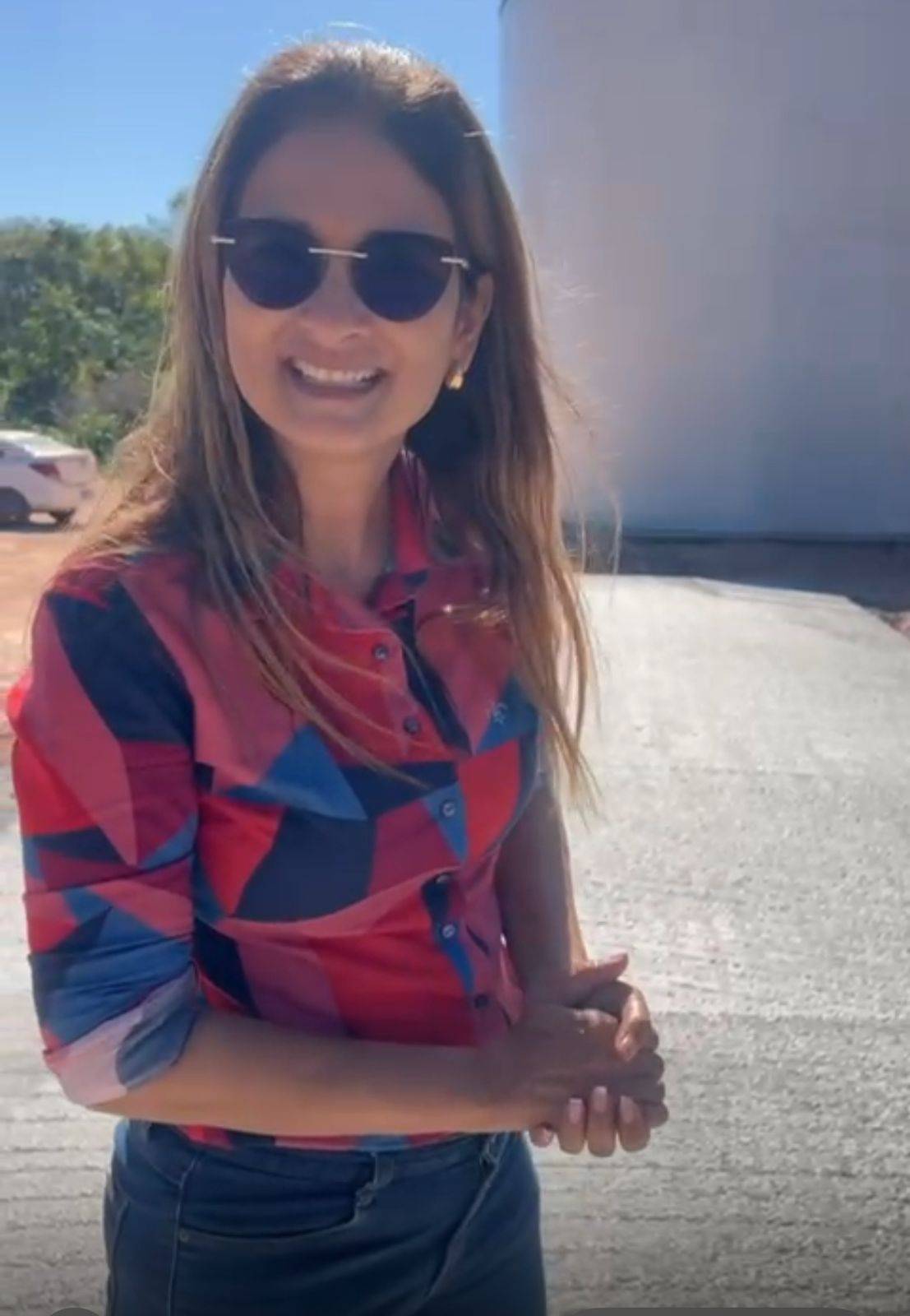 Prefeita Margareth vistoria obra de construção da nova ETA para Barão de Melgaço
