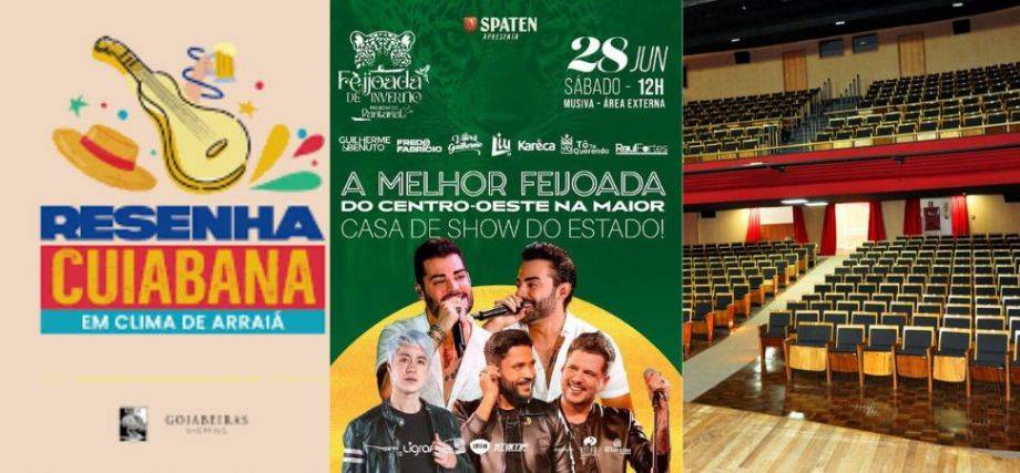 Cuiabá tem fim de semana repleto de festas juninas, teatro, música e gastronomia