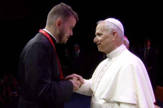 Seminarista de Cuiabá encontra Papa Leão XIV