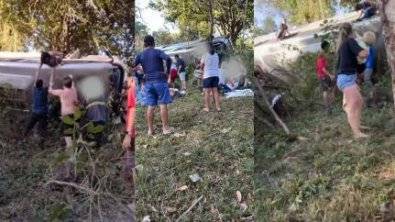 Ônibus foi reto em curva; 2 idosas morrem e 4 estão graves em MT
