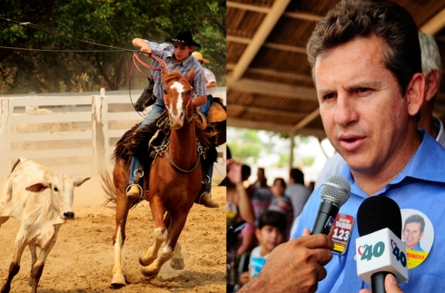 Mauro prestigia campeonato de laço e fala de proposta para o esporte