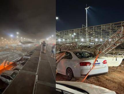 Chuva com rajada de vento derruba estrutura de Autódromo da Stock Car