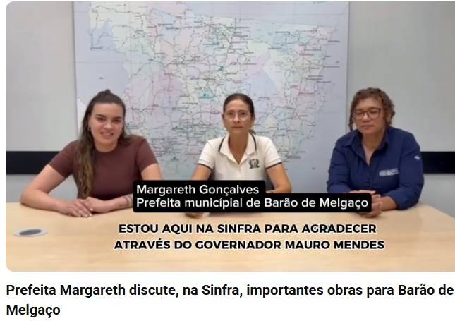 Prefeita Margareth discute, na Sinfra, importantes obras para o município - <VIDEO>