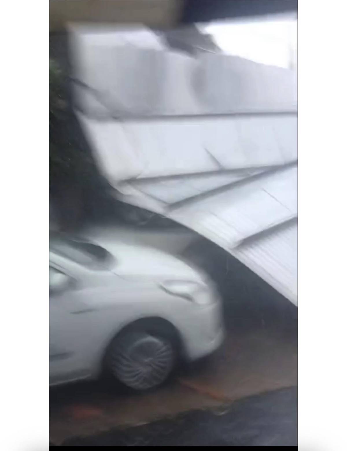 Vendaval derruba árvores e causa incêndio em transformador em Leverger