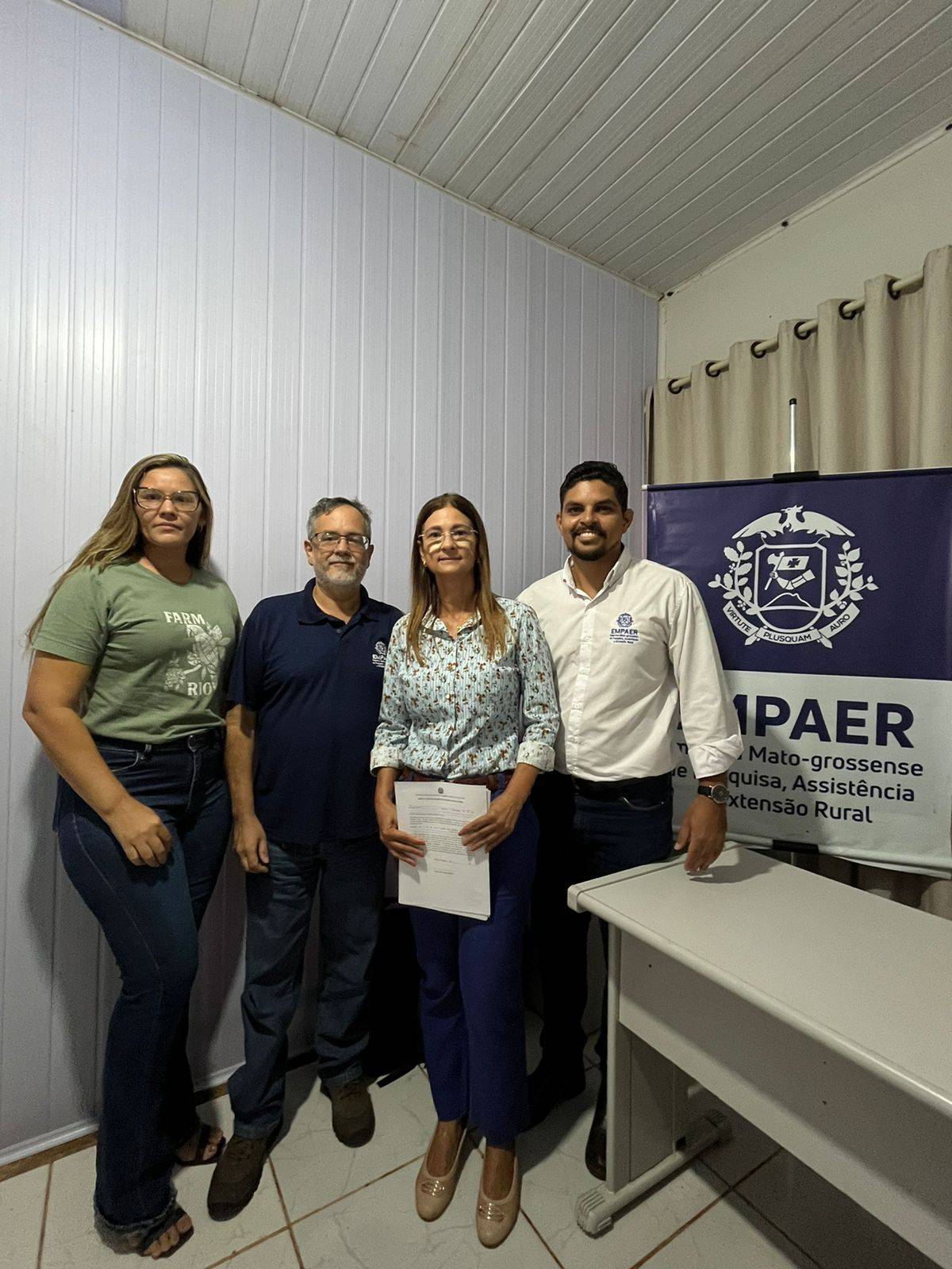 Margareth Gonçalves firma parceria estratégica com a Empaer-MT para fortalecer a agricultura do município <VIDEO>