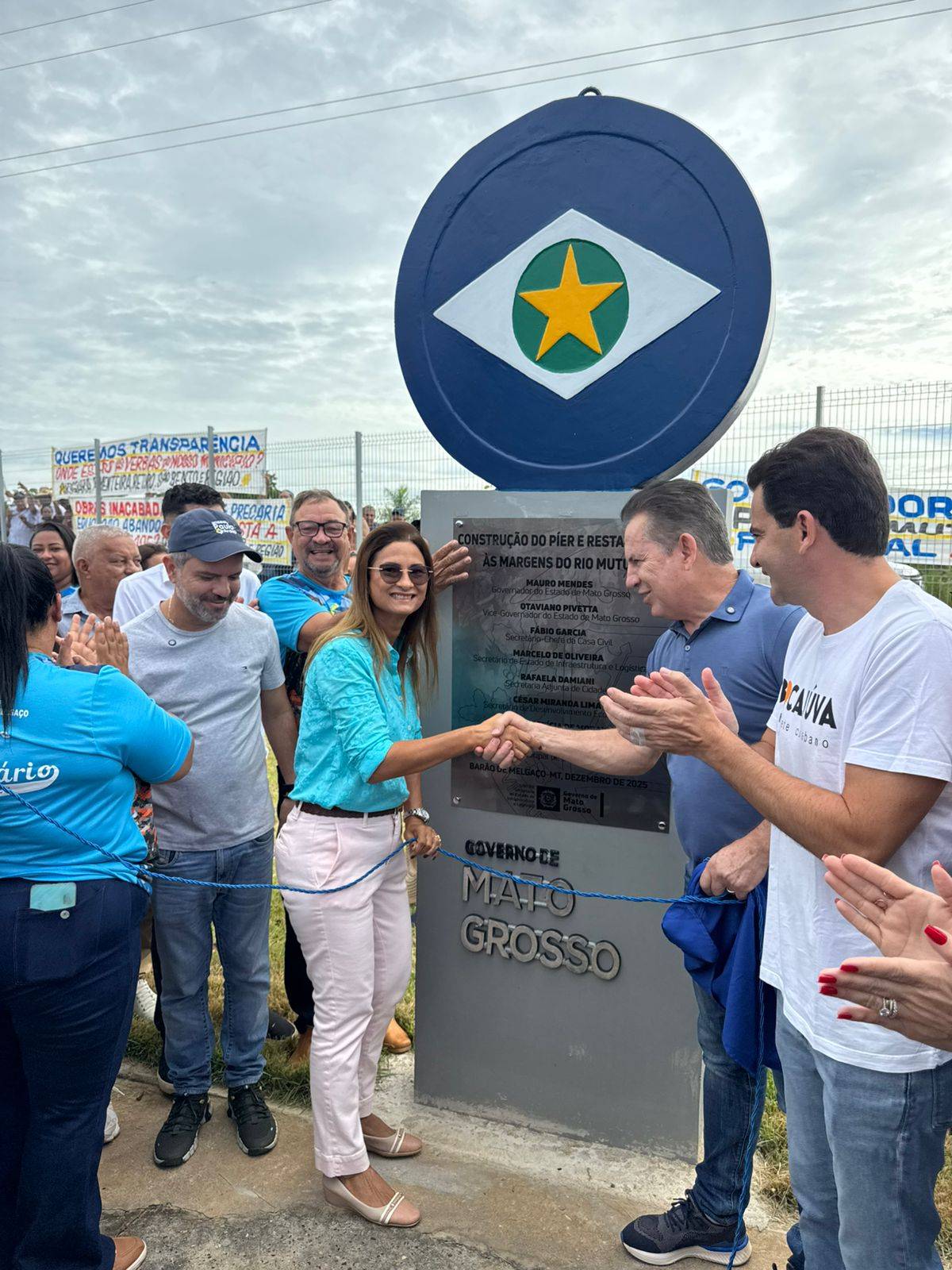 Governador e prefeita inauguram Pier do Rio Mutum 
