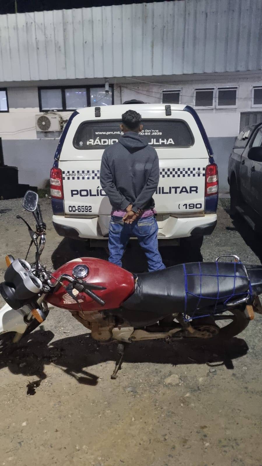 Guarnição do NPM de Agrovila das Palmeiras recupera moto roubada em VG em 2023