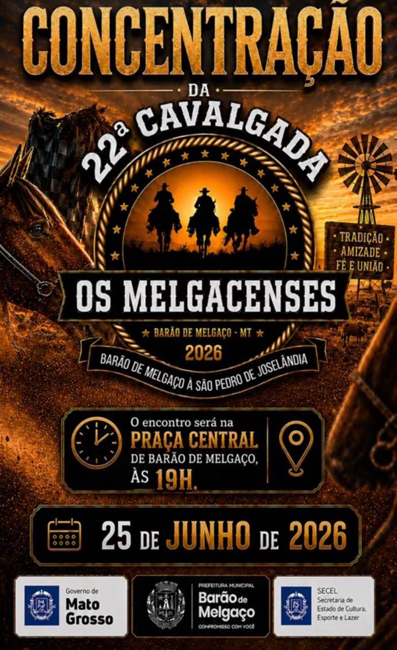 Comissão organizadora convoca participantes para reunião preparatória da 22ª Cavalgada Pantaneira “Os Melgacenses”