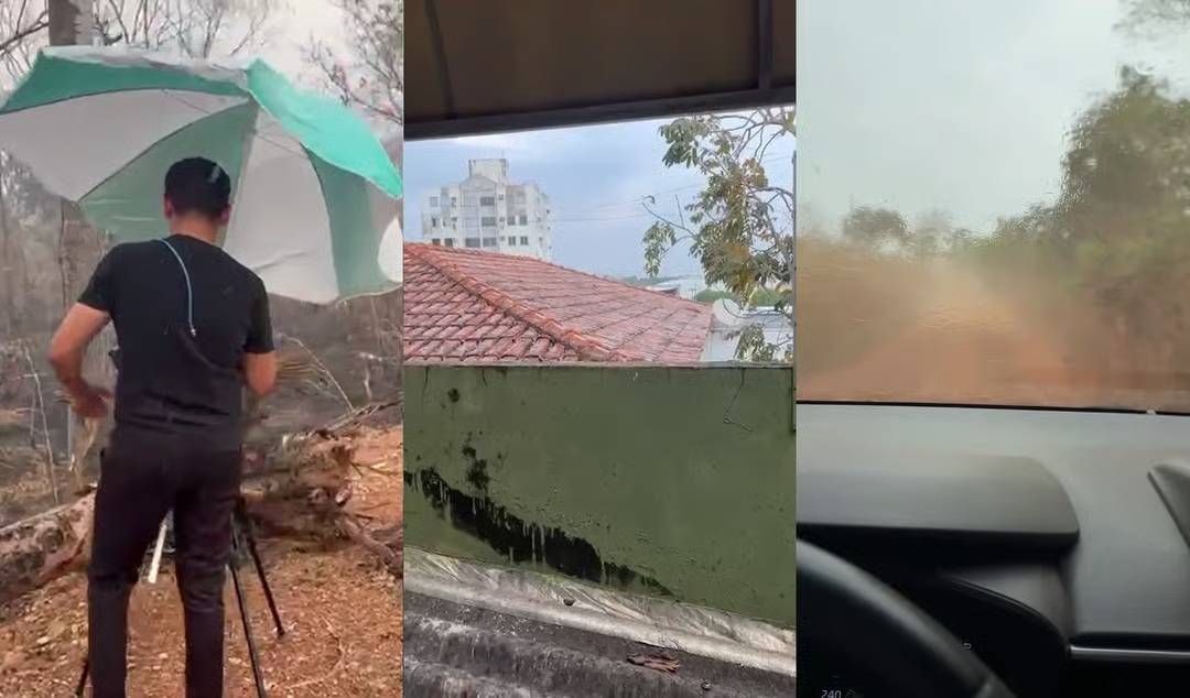 População registra chuva em VG, Chapada dos Guimarães e no morro de Santo Antônio; <VIDEO>