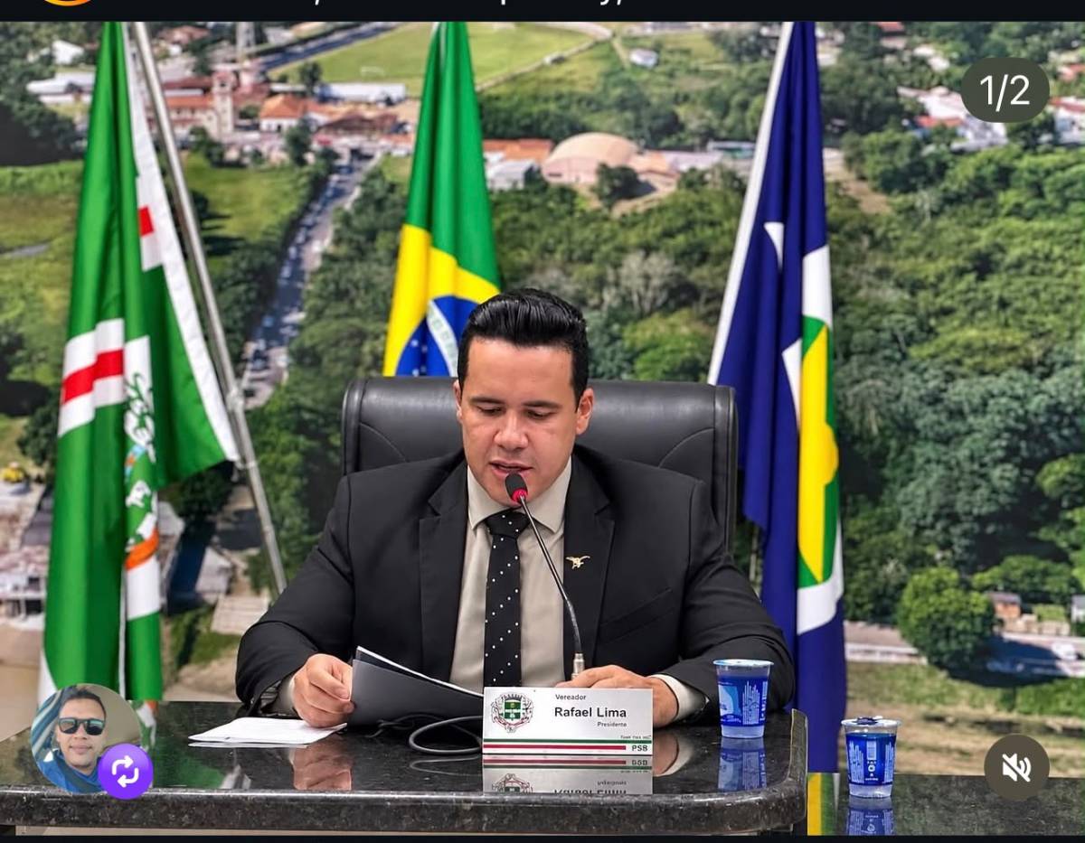Rafael Lima anuncia candidatura à reeleição e inicia articulações para continuar na presidência da Câmara;<VIDEO>
