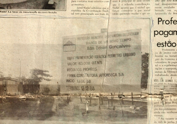  O prefeito Edson Gonçalves lança 40 mil m2 de asfalto na cidade