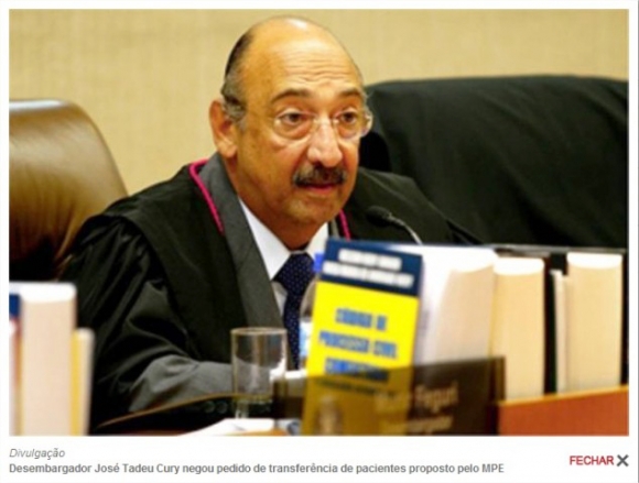 Tadeu Cury concedeu a liminar para suspender a sessão da Câmara