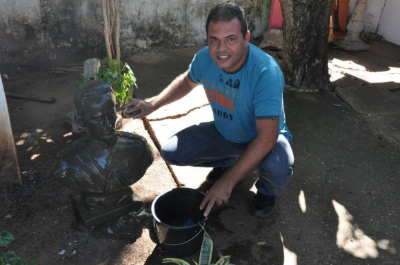 Busto do Marechal Rondon é revitalizado pelo Instituto Histórico de Santo Antônio