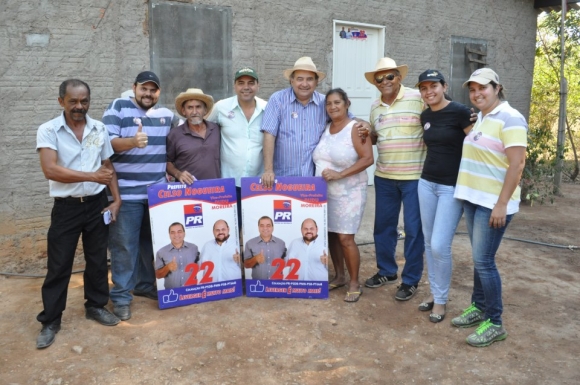 Celso Nogueira fez campanha na região de Mimoso no último sábado