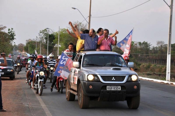 Celso Nogueira promoveu uma carreata no último sábado em Leverger