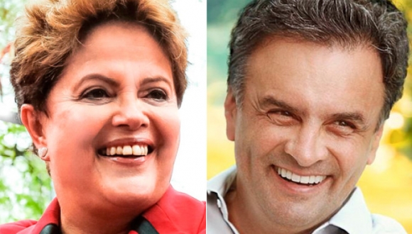 Pesquisas apontam vitória de Dilma Rousseff sobre tucano Aécio Neves