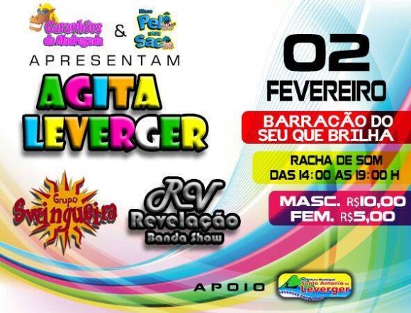 Com apoio da prefeitura Blocos promovem mais um Agita Leverger 