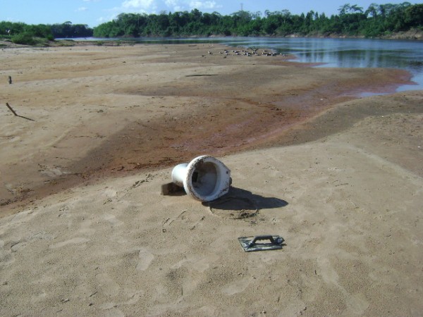 Praias do Rio Cuiabá são consideradas impróprias para banho