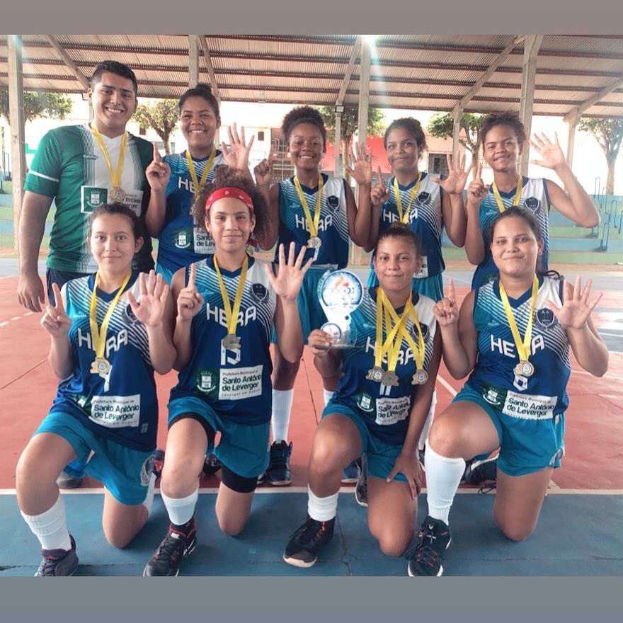 Com apoio da prefeitura de Santo Antônio, Basquete é campeão dos Jogos Escolares em Poxoréu