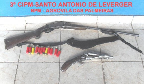 Policiais Militares prende suspeito por porte ilegal de arma de fogo