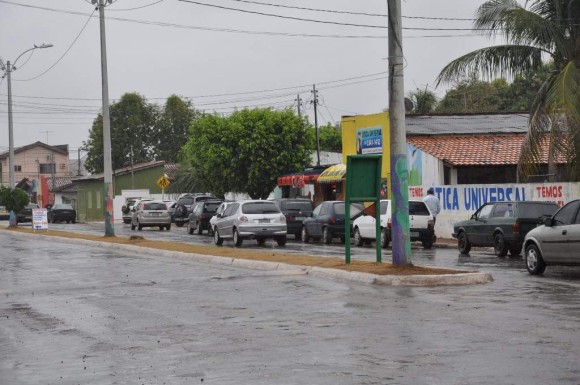 Uma fina garoa deixa a sensação térmica mais baixa em Leverger