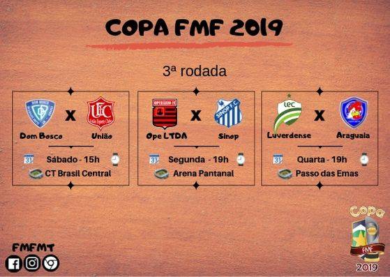 Três jogos abrem a terceira rodada da competição