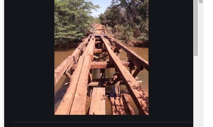 Água Fria interligada: Prefeitura de Chapada prevê entregar reforma da ponte neste final de semana