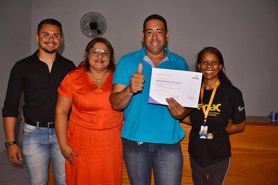 Prefeitura e SENAC promovem encerramento de cursos de capacitação no município 