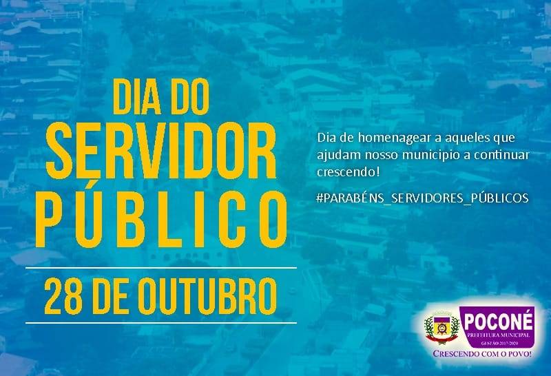 Mensagem do Prefeito de Poconé ao Dia do Servidor Público