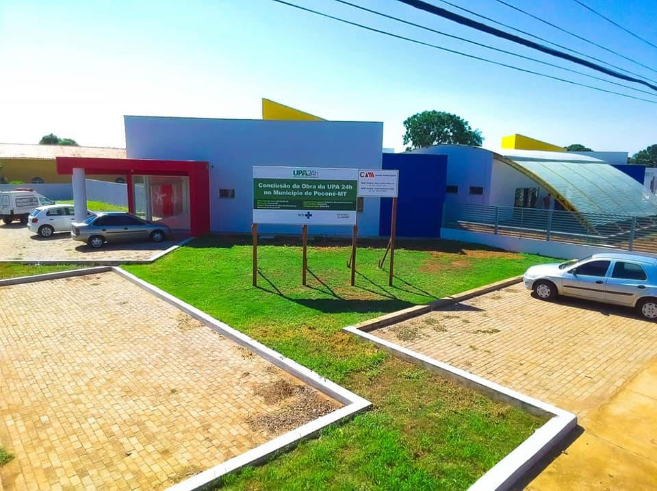 Prefeito vistoria trabalhos finais das obras de construção da Unidade de Pronto Atendimento Médico de Poconé