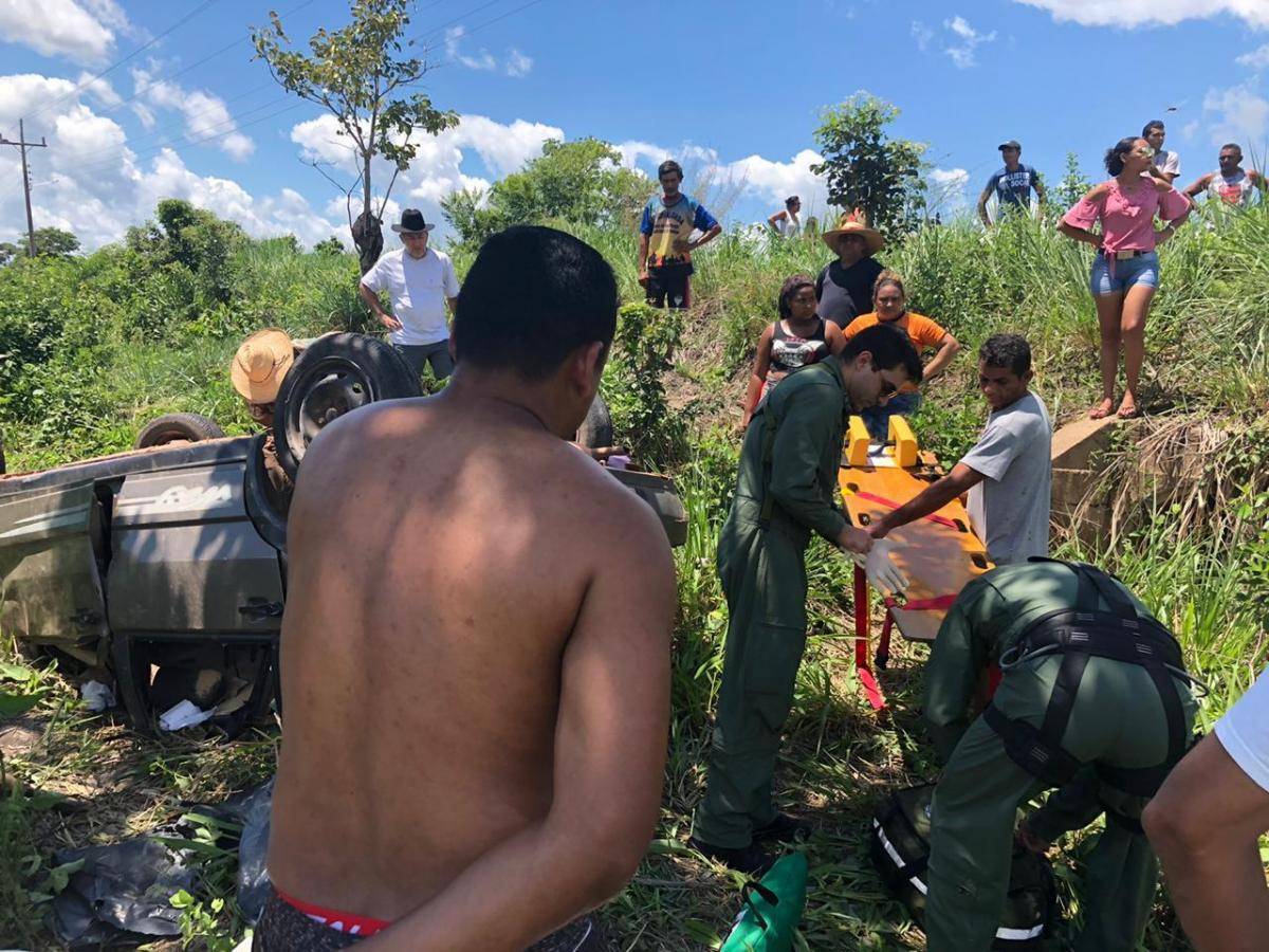 Idoso resgatado pelo helicóptero do Ciopaer não resiste e morre, após acidente na rodovia entre Mimoso e Leverger