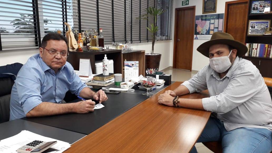 Dudu Moreira busca apoio da Assembleia Legislativa para doação de cestas básicas à população necessitada de Leverger