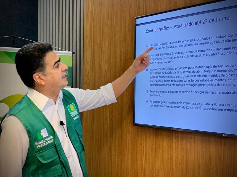 Em vídeo, Emanuel defende lockdown para os municípios do interior de MT