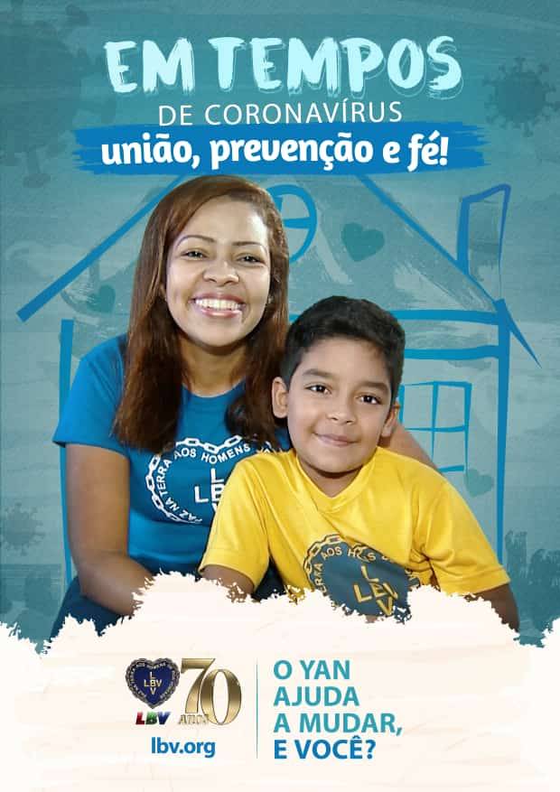 Campanha da LBV incentiva hábitos saudáveis em tempos de pandemia