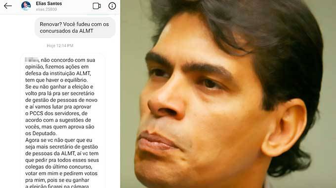 Agora candidato, Elias Santos tenta coagir servidores de novo