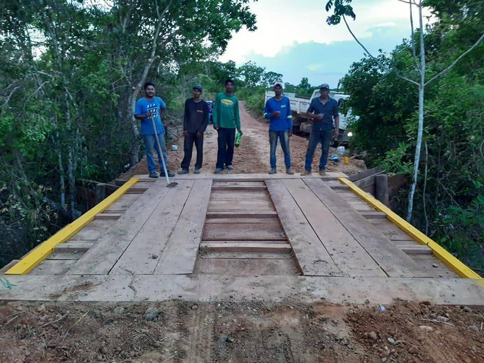 Prefeitura finaliza recuperação de mais 2 pontes de acesso a comunidades rurais do município