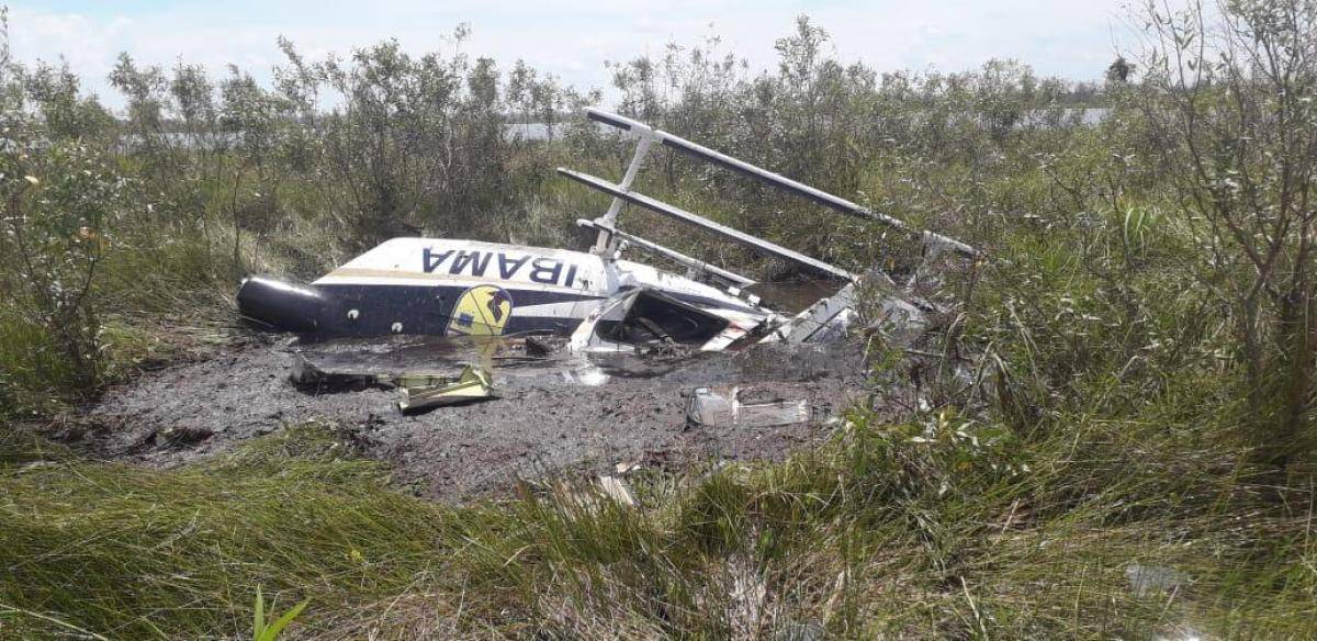 Coronel dos Bombeiros morre após helicóptero do Ibama cair no Pantanal