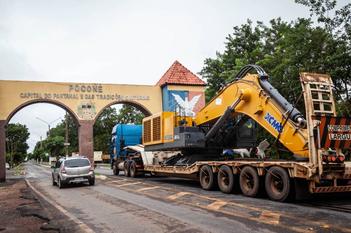 Maior escavadeira para mineração da XCMG no Brasil é entregue em Poconé 