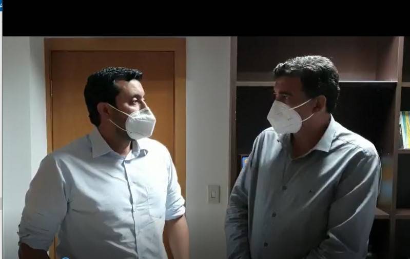 Allan Kardec se compromete com vereador Ney Macário em destinar emenda para construção de ginásio coberto em Varginha 