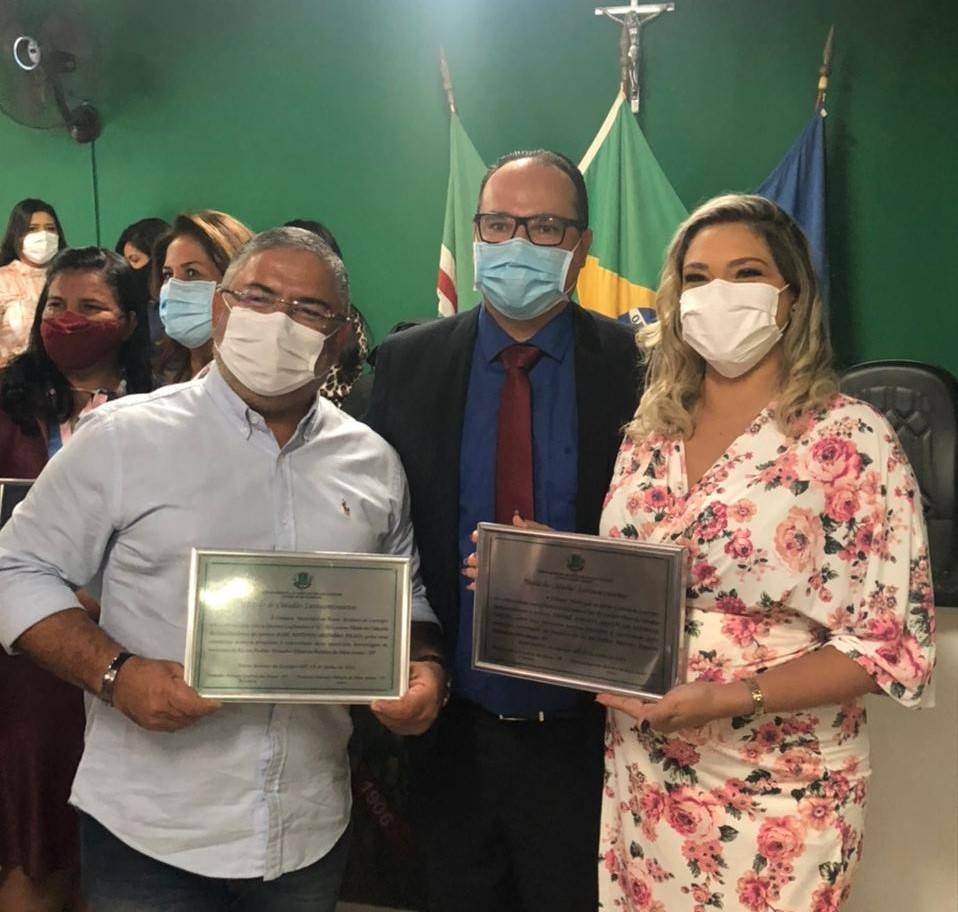 Coordenador do projeto Ribeirinho Cidadão e ex-primeira dama recebem título de cidadãos santo-antoniense