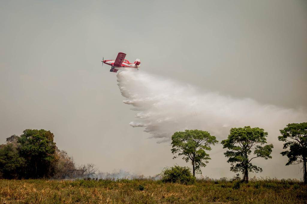 Corpo de Bombeiros realiza capacitação de pilotos agrícolas para combate aos incêndios florestais
