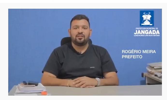 Prefeito de Jangada lança mutirão de vacinação para jovens de 25 a 50 anos de idade neste sábado (24).