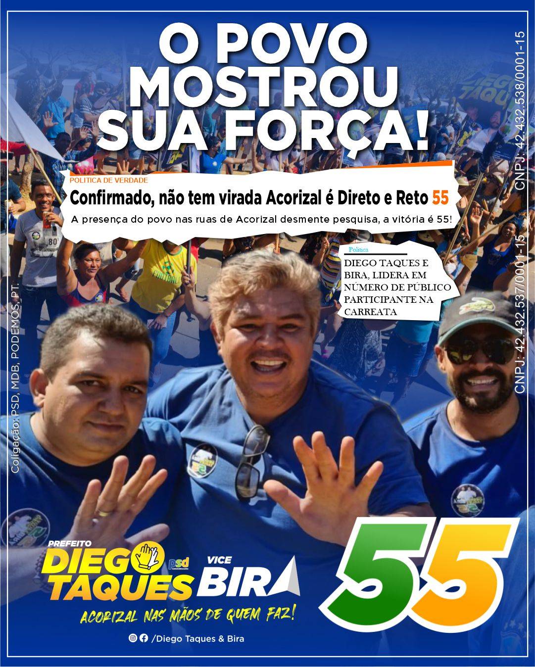 Meraldo Sá mostra sua força política em Acorizal, e elege seu afilhado político para prefeito