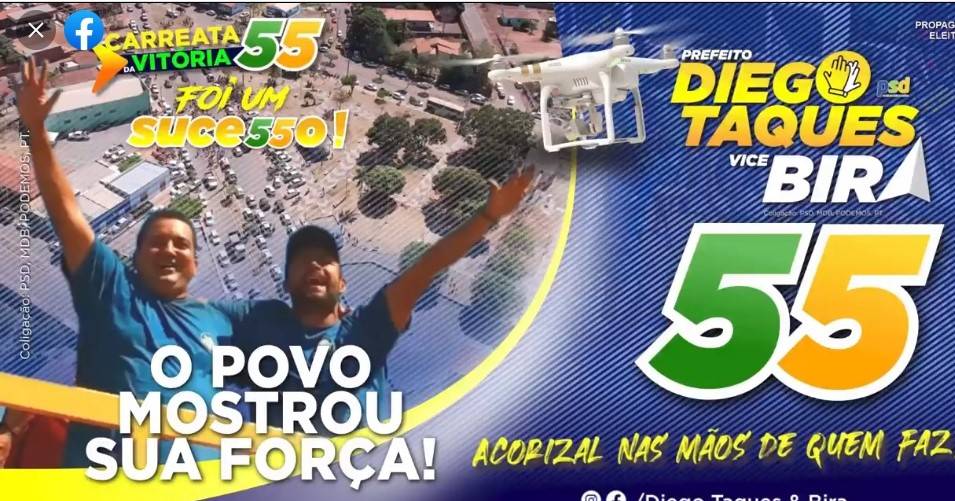 Eleitos em Acorizal, Diego e Bira serão diplomados pelo TRE na próxima sexta-feira (20). 