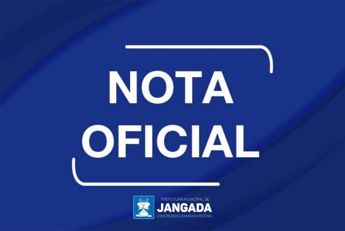 Prefeito Rogerinho emite Nota de Esclarecimento sobre operação que a PF realizou nesta quinta-feira na sede da prefeitura de Jangada