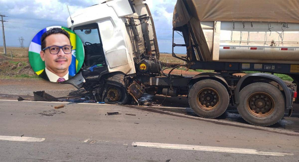 Vereador em MT deixa carta de despedida; bate carro em carreta e morre